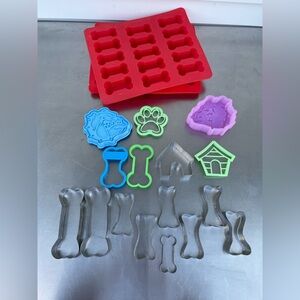 Bone Silicone molds, cookie cutters and Bulldog candy mold